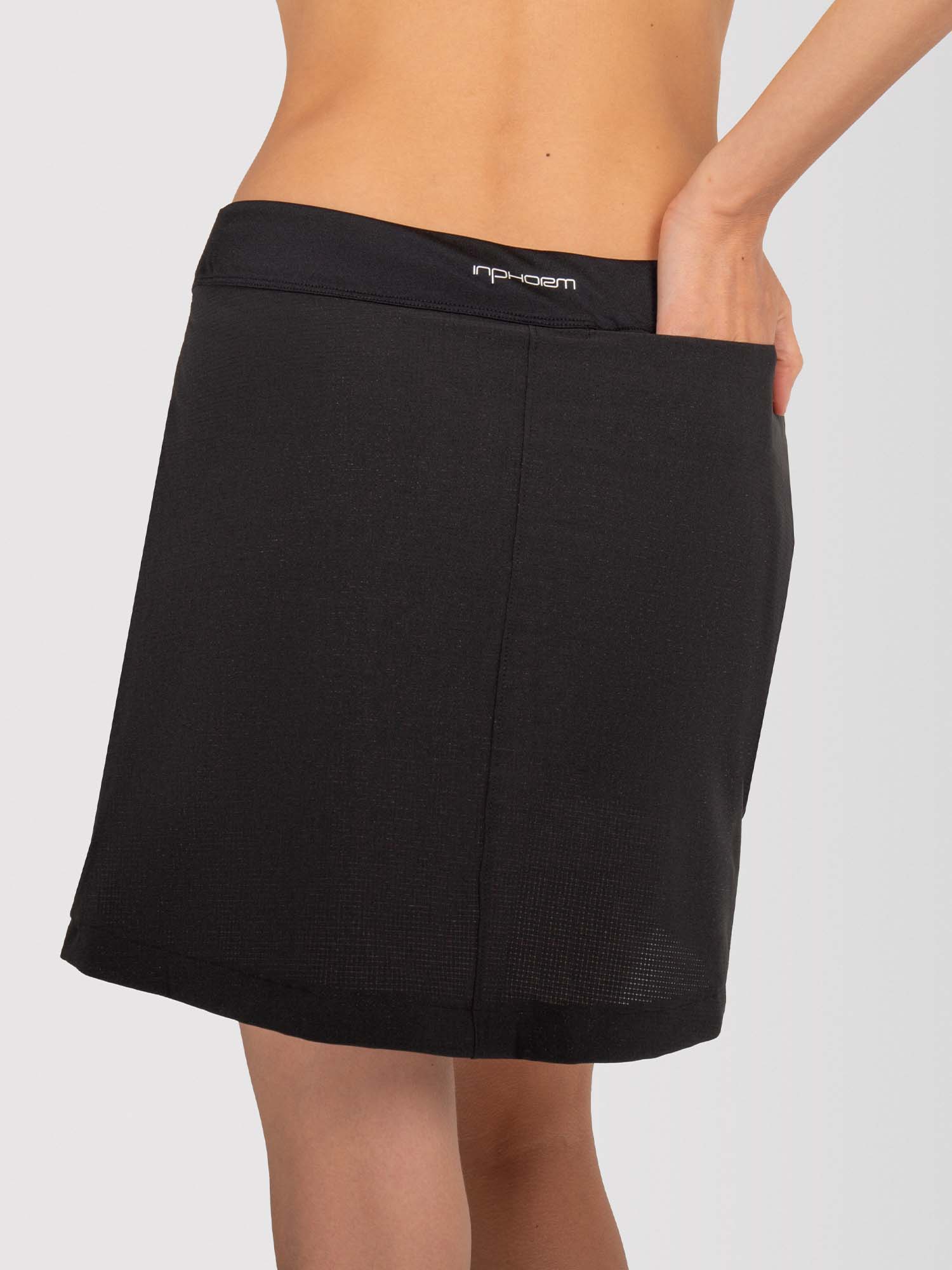 Lana 17" Wrap Skirt - Black