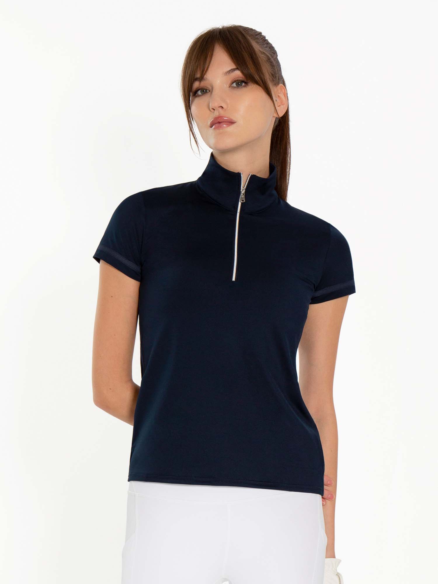 Zone Short Sleeve Quarter Zip Top