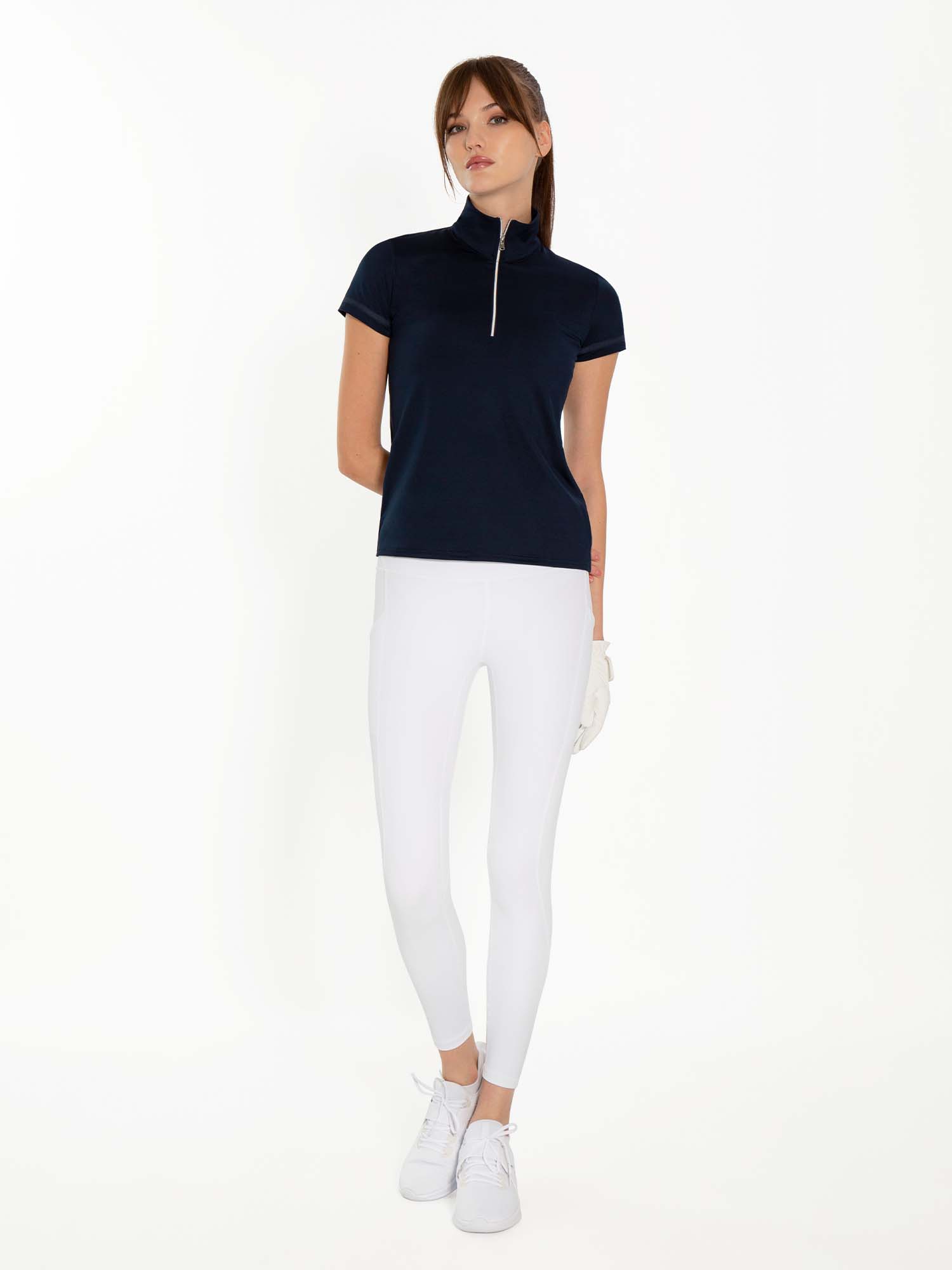 Zone Short Sleeve Quarter Zip Top