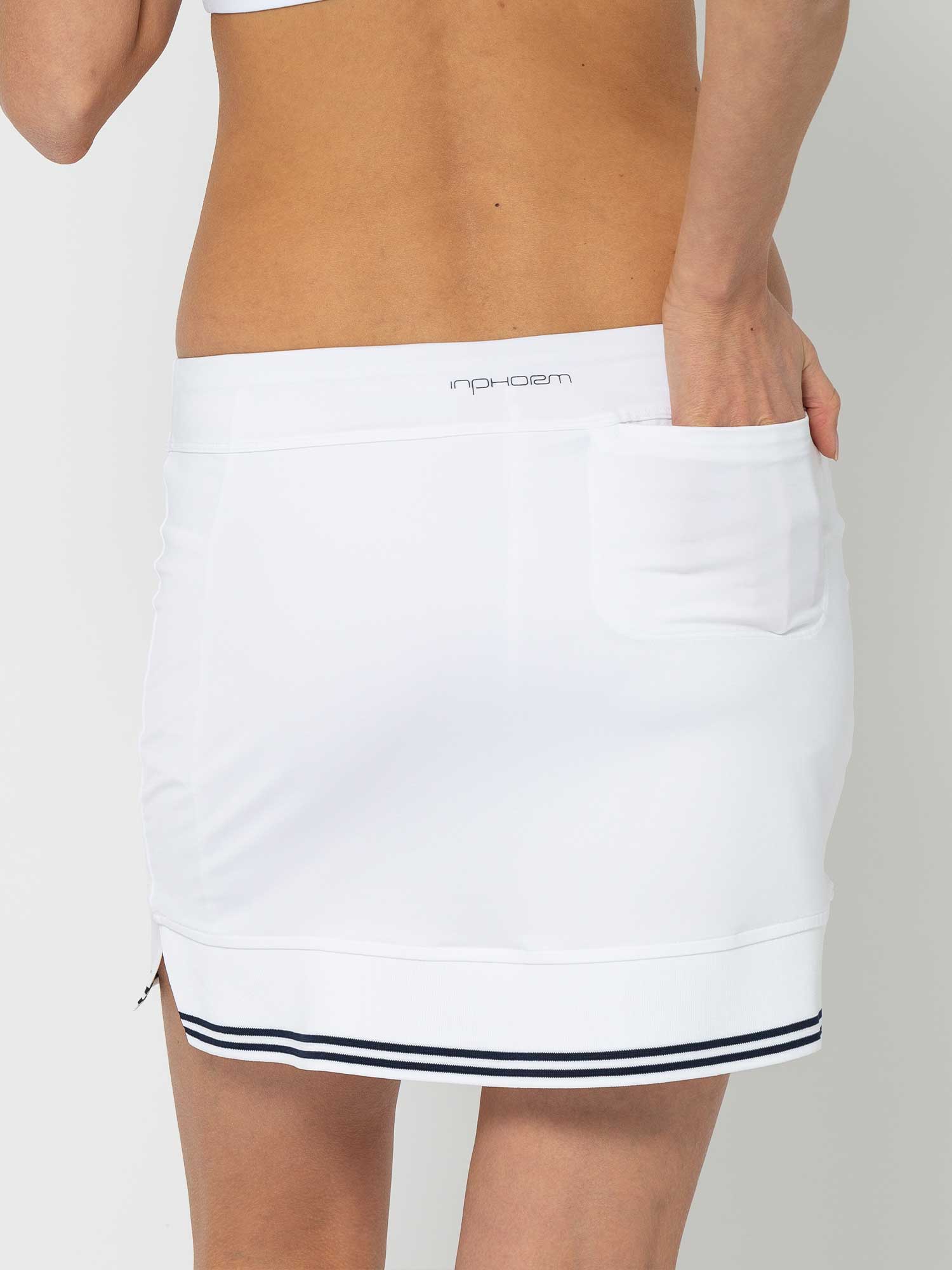 Ace Your Match Tennis Skirt - White/Militare