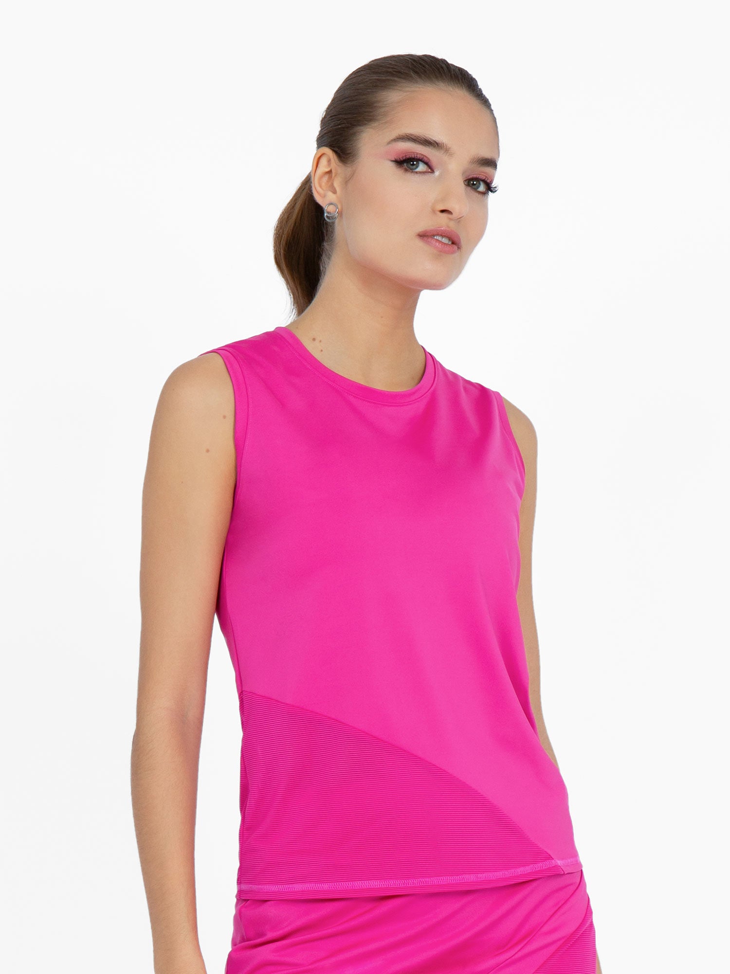 Sustainable Stylish Sofia Tank	- Raspberry Pink