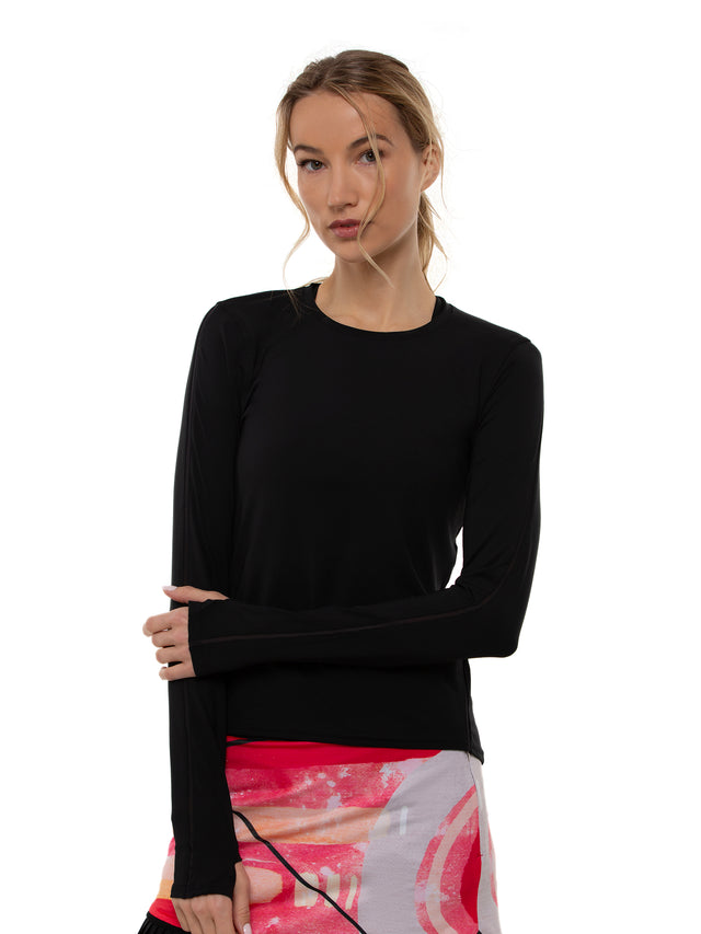 Classic Long Sleeve Crew Neck - Black