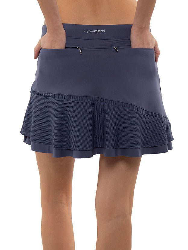 Anna 15" Tennis Skirt Skirts & Skorts - inPhorm NYCSHADOW BLUE