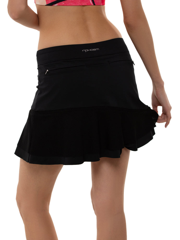 Anna 15" Tennis Skirt Skirts & Skorts - inPhorm NYCBlack