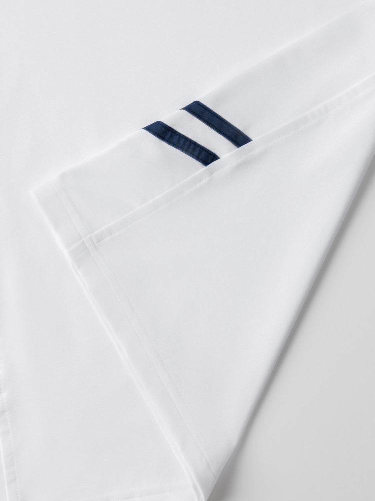 Boys Classic Crew Neck - White/Midnight Kids - inPhorm NYCWhite/Midnight