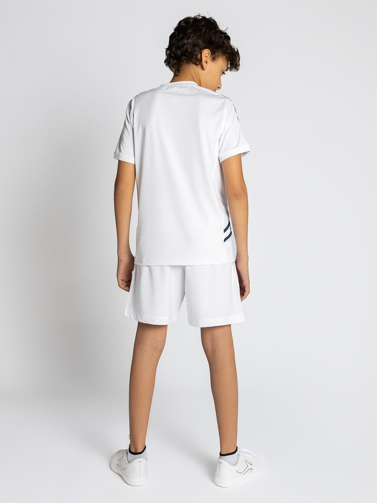 Boys Classic Crew Neck - White/Midnight Kids - inPhorm NYCWhite/Midnight