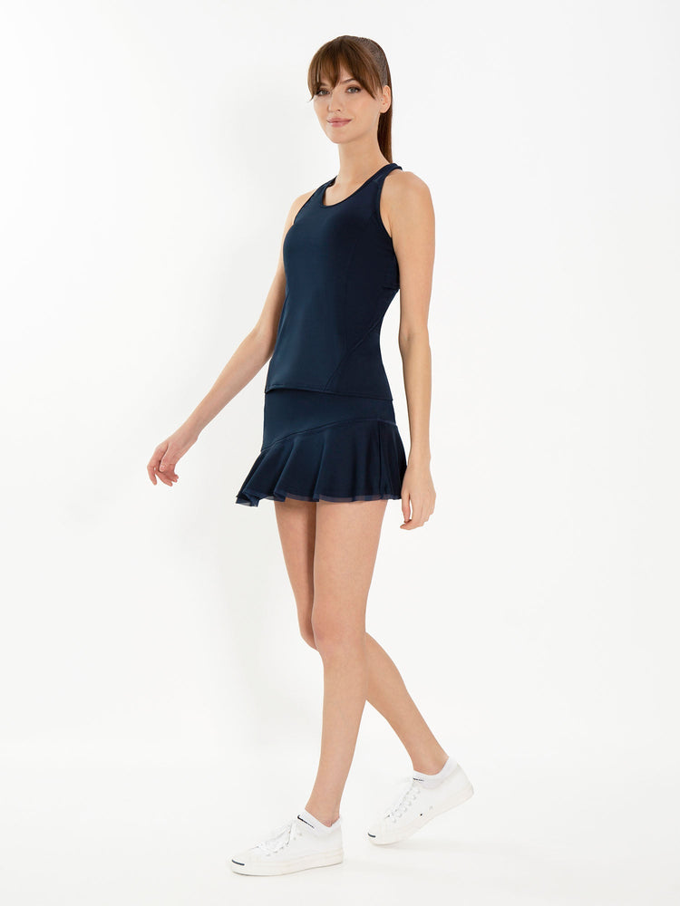 Bridget Racer Back Active and Tennis Tank - Midnight Tops - inPhorm NYCMidnight Blue