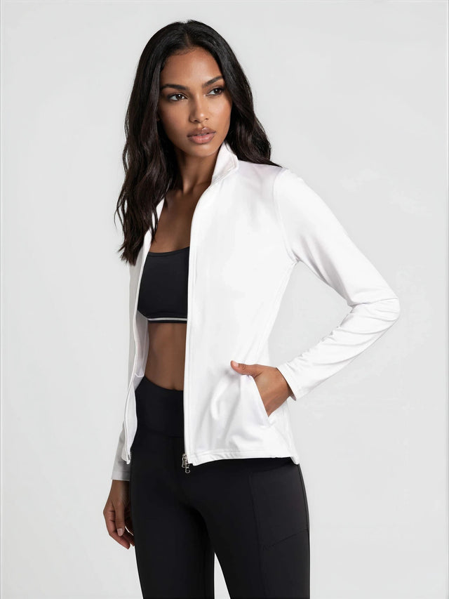 Classic Blythe Jacket - White Jackets & Outerwear - inPhorm NYCWhite