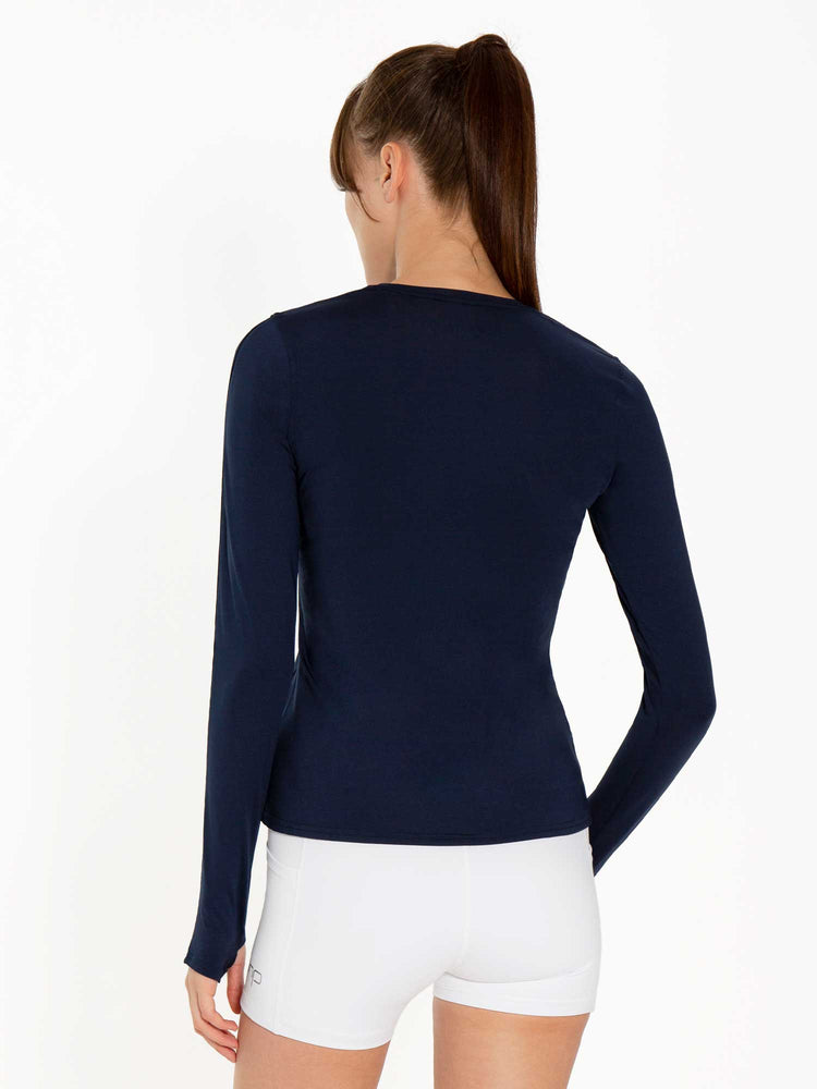 Classic Long Sleeve Crew - Midnight Tops - inPhorm NYCMidnight