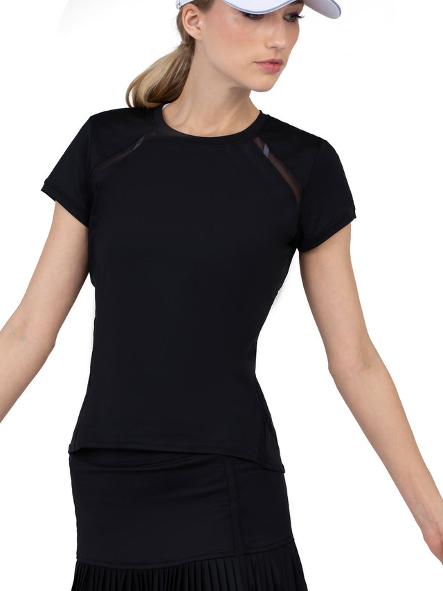 Classic Short Sleeve Crew Neck - Black Tops - inPhorm NYCBlack