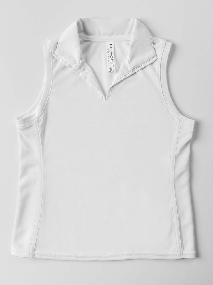 Girls Classic Collar Top - White Kids - inPhorm NYCWhite