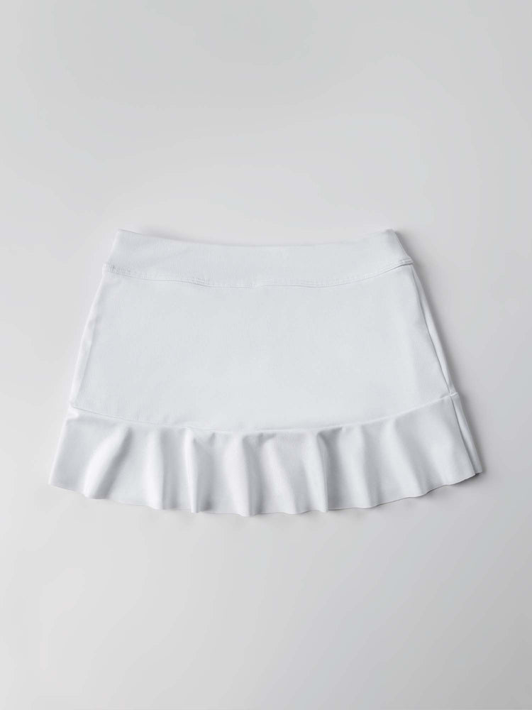 Girls Classic Flounce Skirt - White Kids - inPhorm NYCWhite