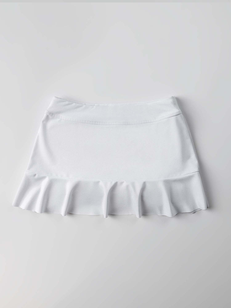 Girls Classic Flounce Skirt - White Kids - inPhorm NYCWhite