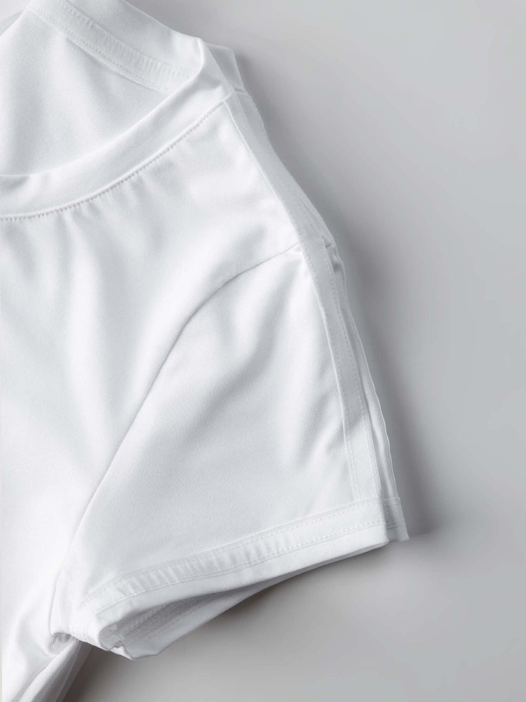 Girls Classic Short Sleeve Crew Neck - White Kids - inPhorm NYCWhite