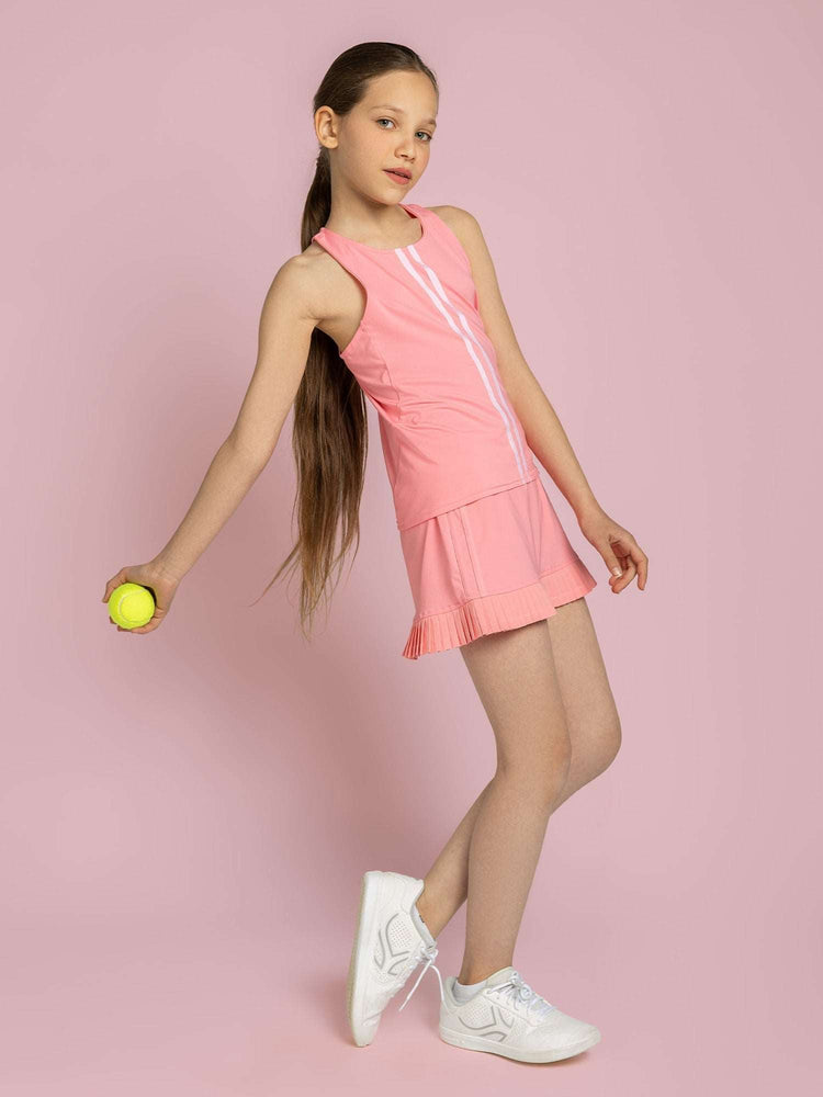 Girls Classic Tank - Plumeria/White Kids - inPhorm NYCPlumeria/White