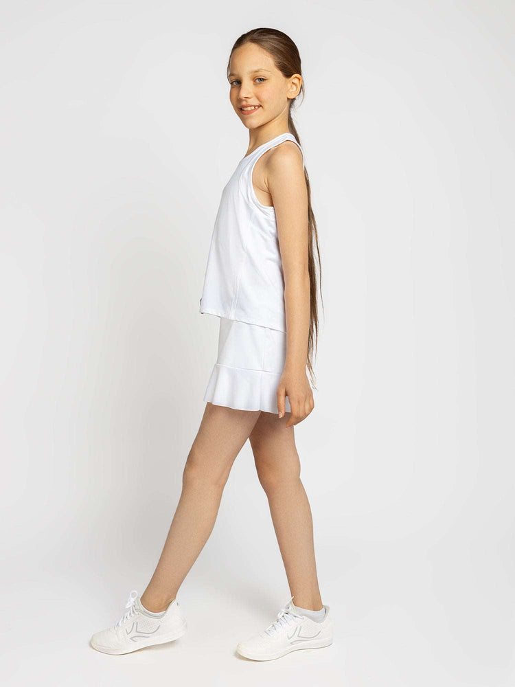 Girls Classic Tank - Plumeria/White Kids - inPhorm NYCPlumeria/White