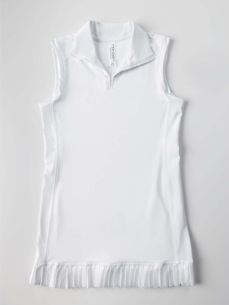 Girls Classic Tennis Dress - White Kids - inPhorm NYCWhite