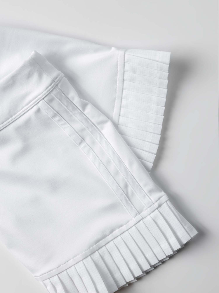 Girls Classic Tennis Pleated Skirt - White Kids - inPhorm NYCWhite