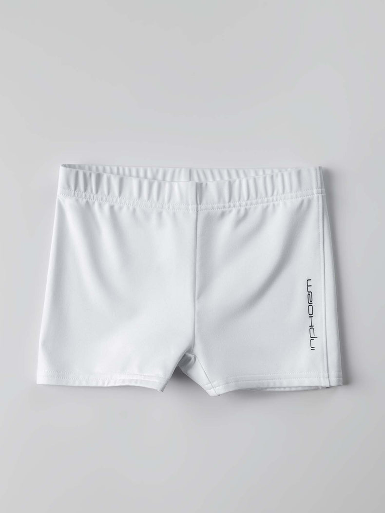 Girls Compression Short - White Kids - inPhorm NYCWhite