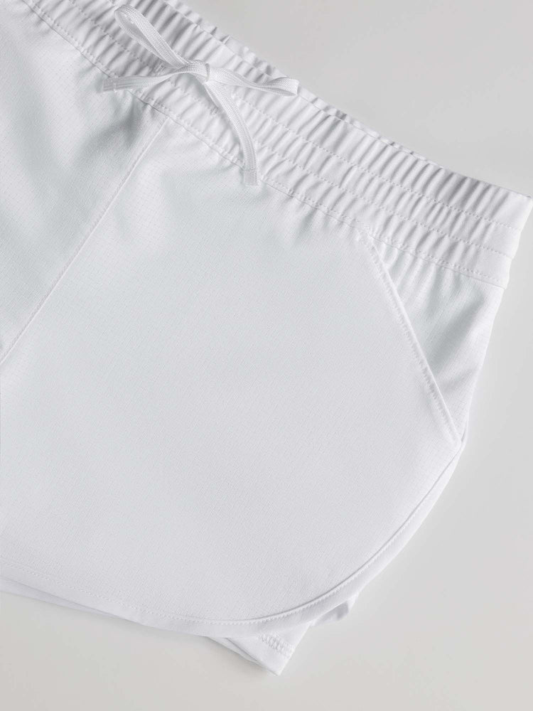 Girls Double Layer Shorts - White Kids - inPhorm NYCWhite