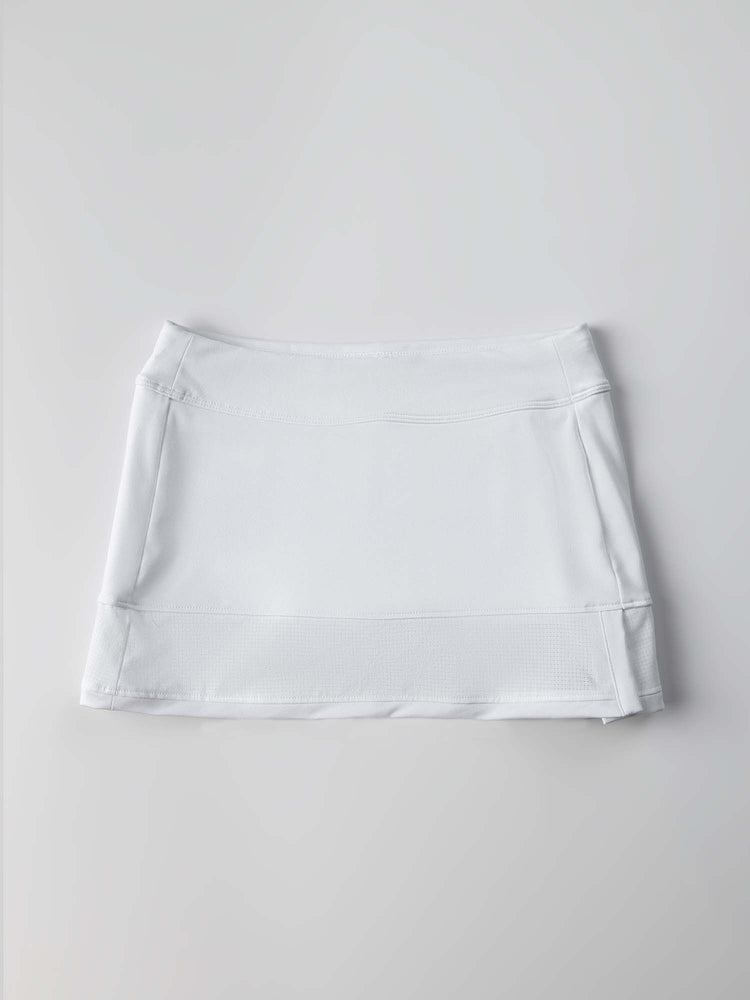 Girls Flash Tennis Skirt - White Kids - inPhorm NYCWhite