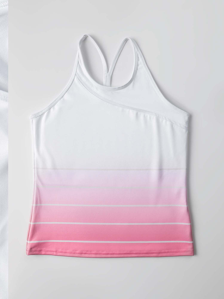Girls Strappy Tank - Plumeria Ombre Kids - inPhorm NYCPlumeria Ombre