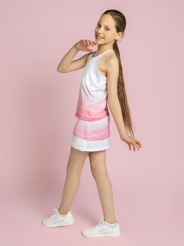 Girls Strappy Tank - Plumeria Ombre Kids - inPhorm NYCPlumeria Ombre