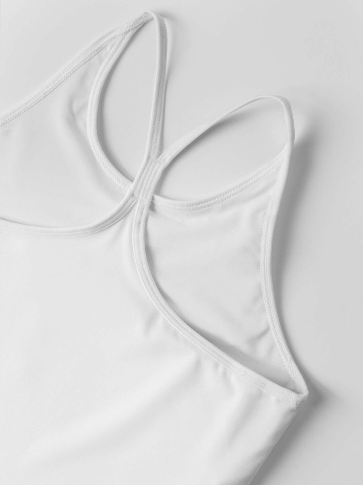 Girls Strappy Tank - White Kids - inPhorm NYCWhite