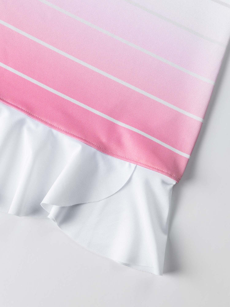 Girls Strappy Tennis Flounce Dress - Plumeria Ombre Kids - inPhorm NYCPlumeria Ombre