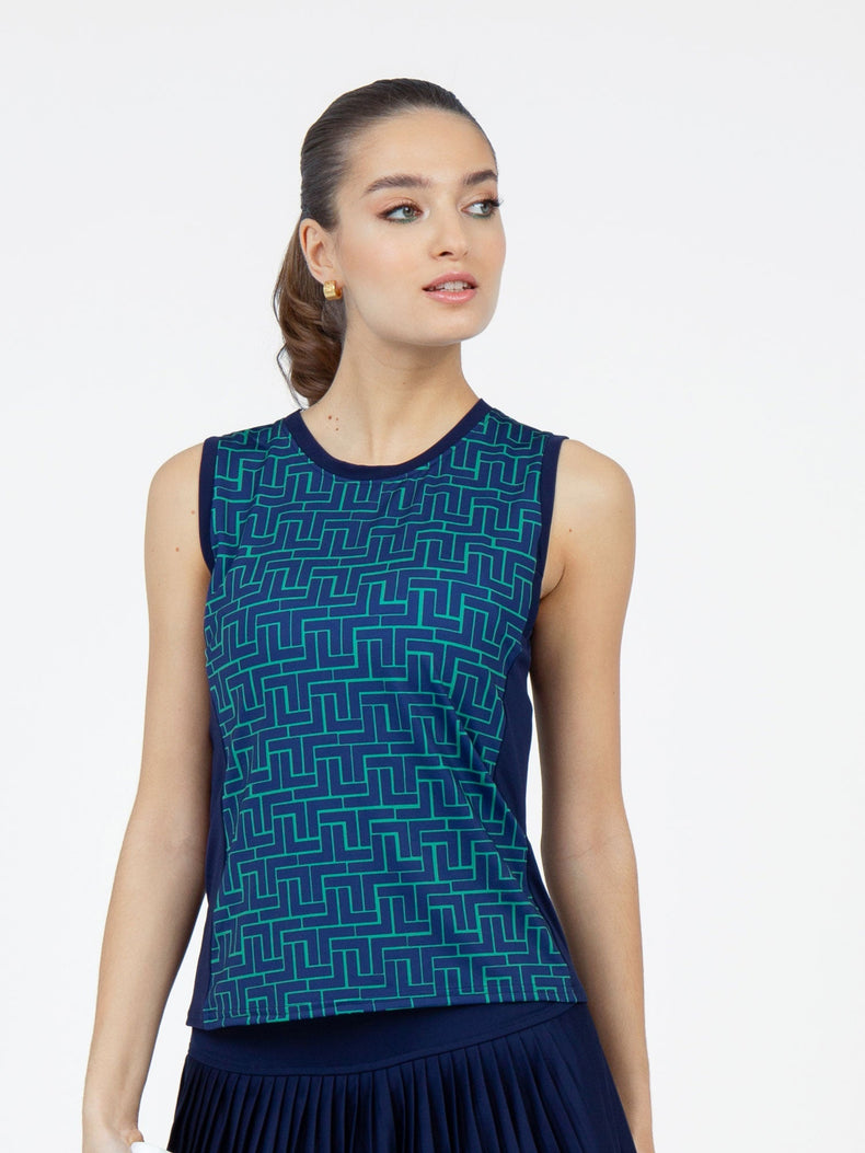 Harper Performance Tank - Ink Tessel/Ink Tops - inPhorm NYCInk Tessel/Ink