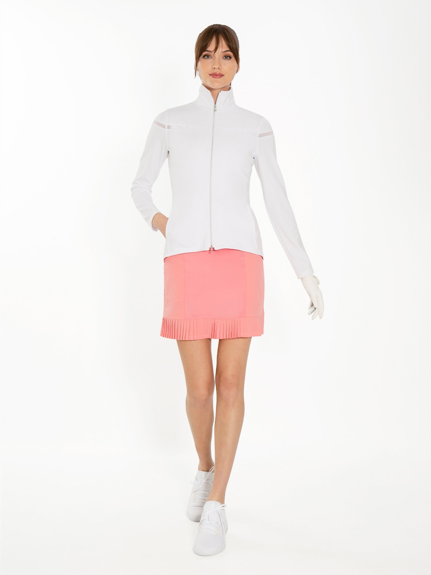 Kai 17" Pleated Skirt - Plumeria Skirts & Skorts - inPhorm NYCPlumeria