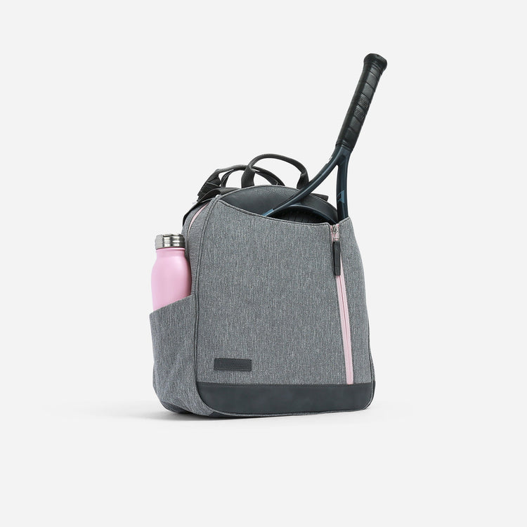 Melbourne Tennis Backpack / Tote Sport Bag - inPhorm NYCGrey & Blush