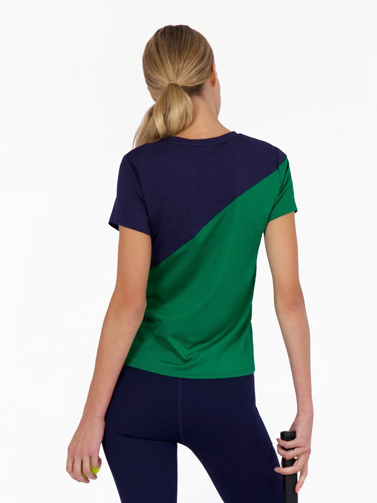 Parker Short Sleeve Crew Neck Top - Ivy/Ink Tops - inPhorm NYCIvy/Ink