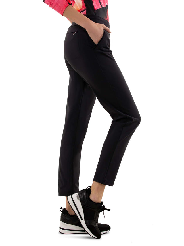 Stylish Women's Golf Pants - Fitted Design with Moisture - Wicking Pants - inPhorm NYCBlack