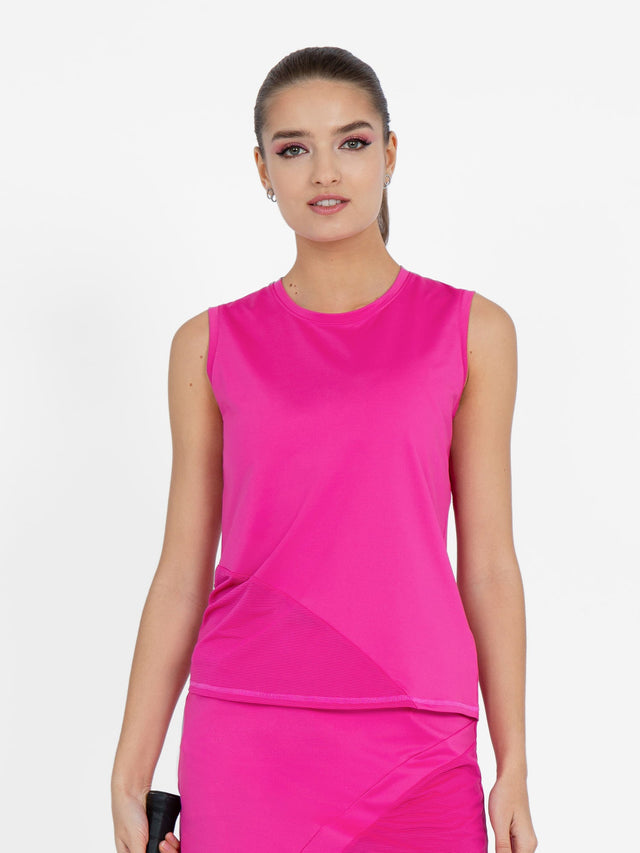 Sustainable Stylish Sofia Tank - Raspberry Pink - inPhorm NYCRaspberry Pink