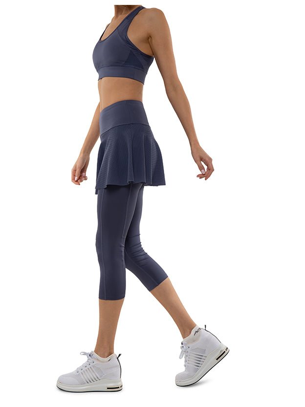 Zoe Performance 7/8 Capri Skort Skirts & Skorts - inPhorm NYCSHADOW BLUE