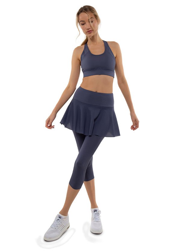 Zoe Performance 7/8 Capri Skort Skirts & Skorts - inPhorm NYCSHADOW BLUE