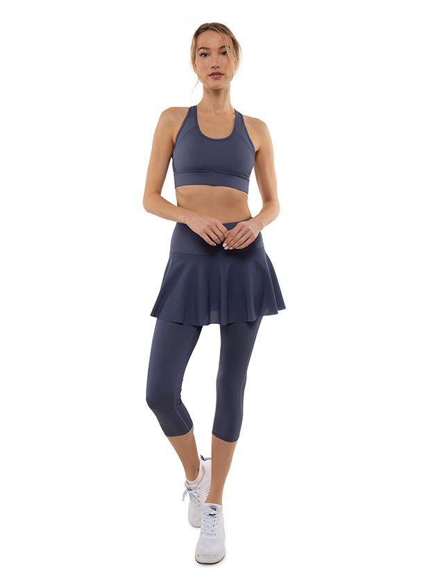 Zoe Performance 7/8 Capri Skort Skirts & Skorts - inPhorm NYCSHADOW BLUE