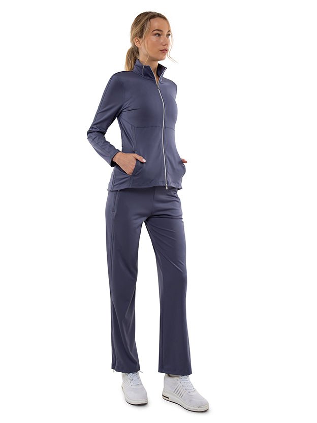 Zoe Performance Knit Jacket Jackets & Outerwear - inPhorm NYCSHADOW BLUE