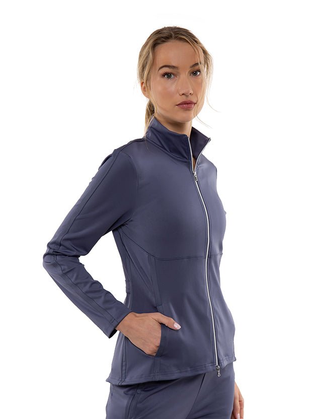 Zoe Performance Knit Jacket Jackets & Outerwear - inPhorm NYCSHADOW BLUE