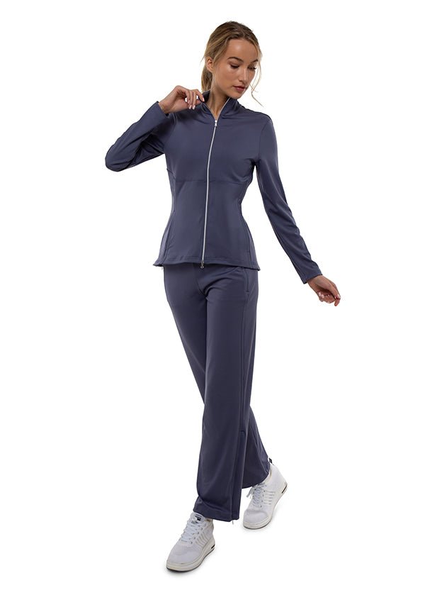 Zoe Performance Knit Jacket Jackets & Outerwear - inPhorm NYCSHADOW BLUE