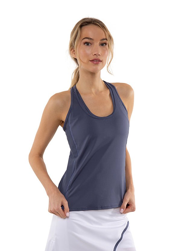 Zoe Performance Tank Tops - inPhorm NYCSHADOW BLUE