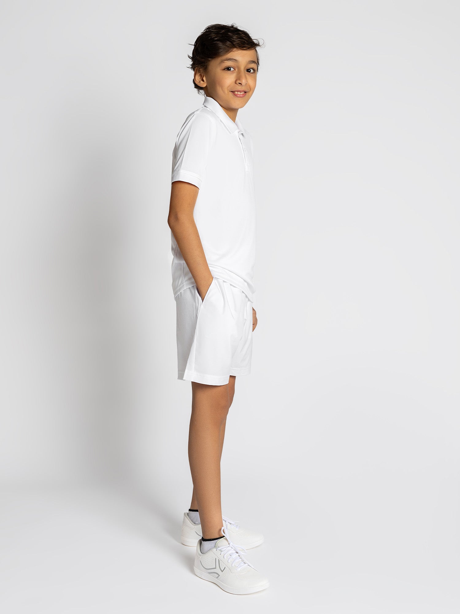 Boys Classic Tennis Short	/ White