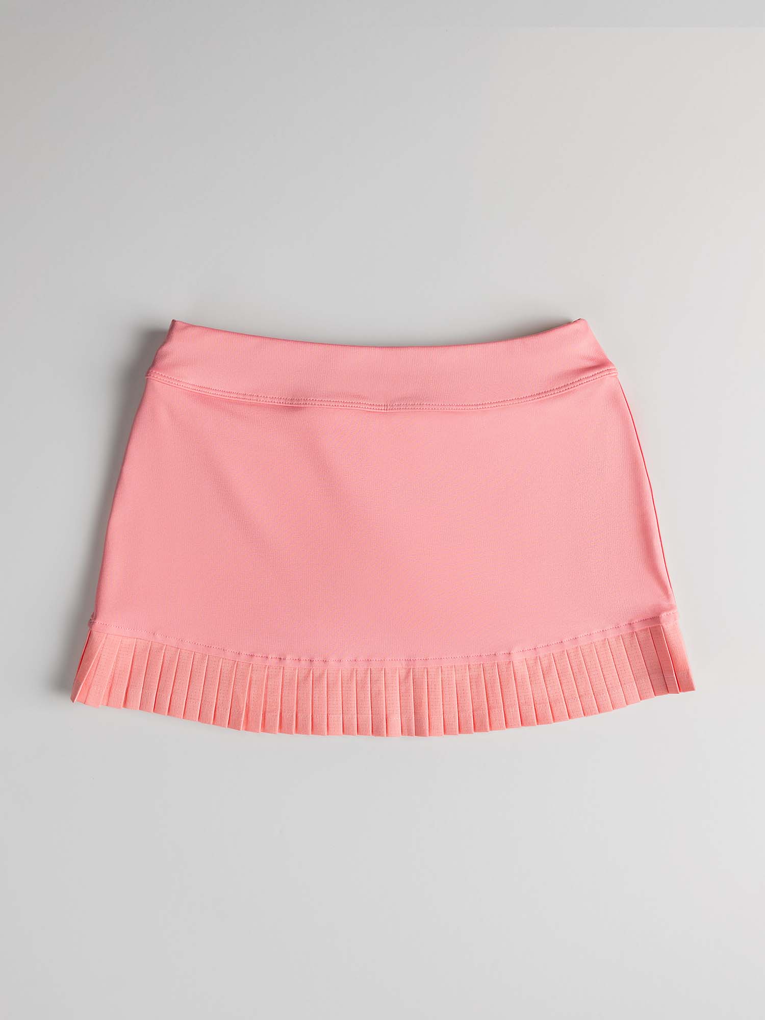 Girls Classic Pleated Tennis Skirt in Plumeria Pink