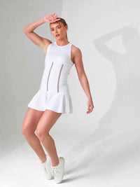 MAI DRESS | Performance Tennis & Pickleball Dress with Mesh Flounce