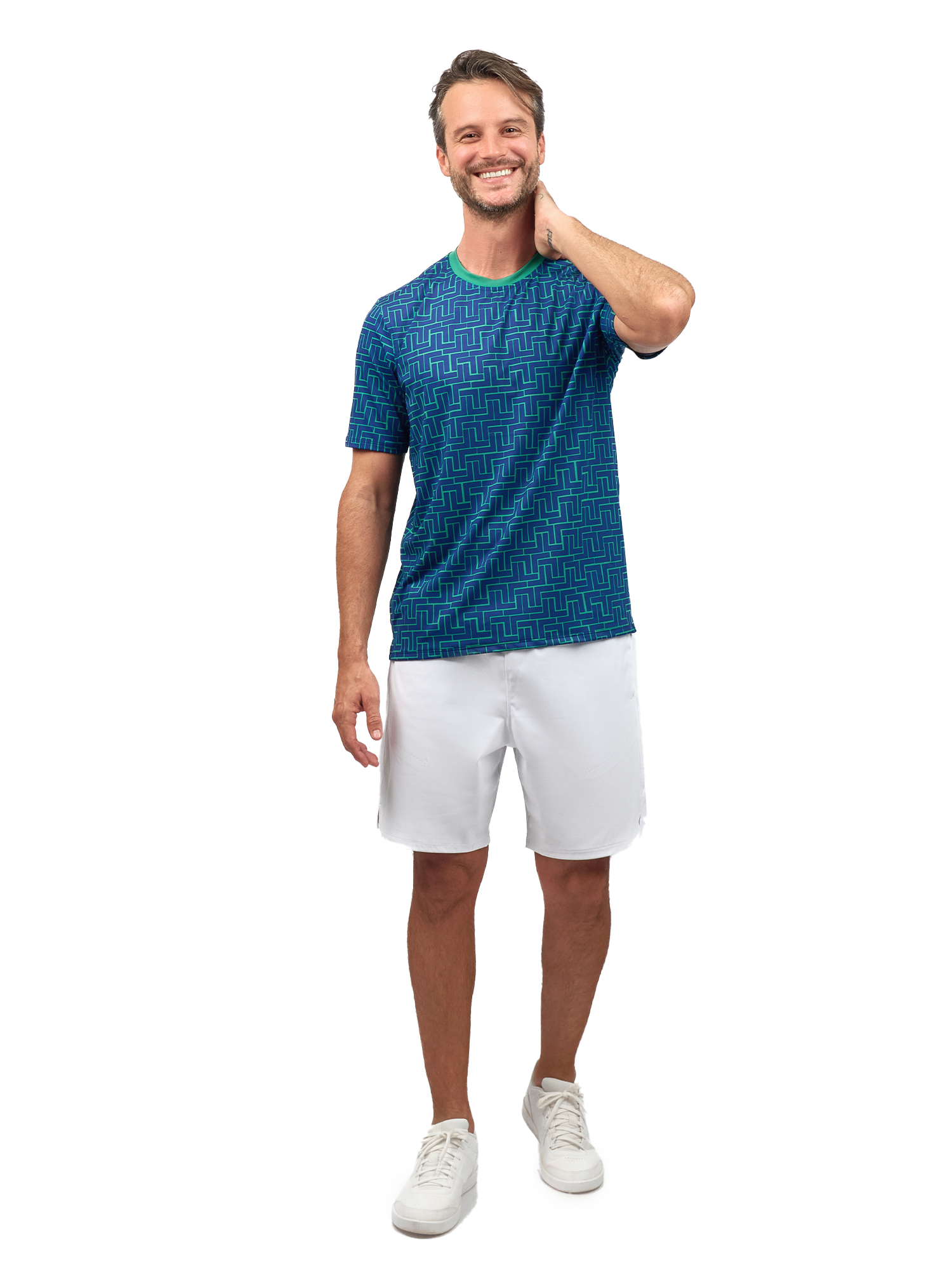 Men's Short-Sleeve Crew Neck - UV Protection, Antimicrobial