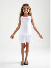 Girl's Emma Fitted Tennis Tank - Crew Neck | inPhorm