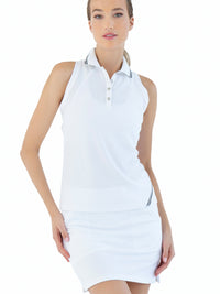 Lilian Polo Tank - Stylish Sleeveless Shirts Women's Tank Top