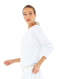 Camila Performance Sweatshirt - White