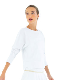 Camila Performance Sweatshirt - White